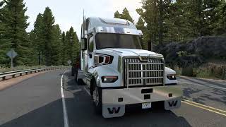 Western Star 49X Stumper Pull Driving in Oregon [upl. by Einaffit825]