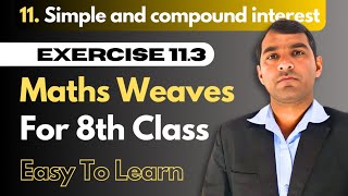 exercise 113 class 8th maths weaves [upl. by Lucey750]