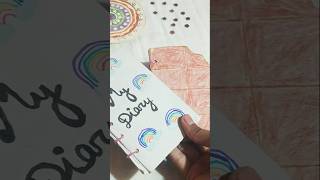 ✨Cute diy diary 🌈🤎🍫✨ diy artandcraft papercrafts paperflowercraft ideas paintingdrawing [upl. by Cindie]