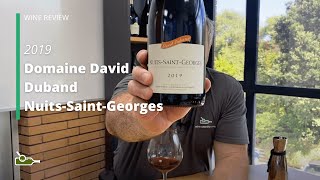 Wine Review Domaine David Duband NuitsSaintGeorges 2019 [upl. by Millar]