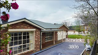 6 Farnsworth Ct Berwick Contact Hayley Taufa Jess Hall at Barryplant Berwick for info [upl. by Hahseram]