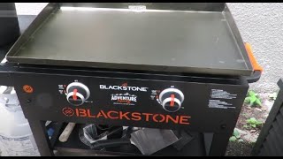 Seasoning the Blackstone 28 inch Griddle for the first time [upl. by Batty679]