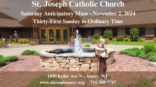 11022024 Anticipatory Mass at St Joseph Catholic Church [upl. by Dachi168]