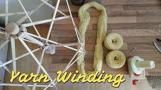 yarn winding garn opvinding [upl. by Malamud]