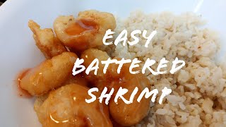 Try This Quick amp Easy BATTERED SHRIMP [upl. by Olbap]