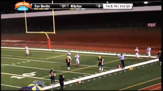 20 Cody Cameron of San Benito recovers fumble and returns it for a touchdown [upl. by Morrill]