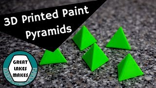 How to 3D Print Paint Pyramids using Fusion 360 and Cura [upl. by Kcirb]