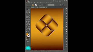 Logo Design in illustrator  3D Logo Design  Creative logo design shortvideo logo tutorial [upl. by Jane529]