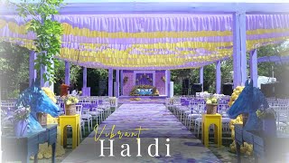 Haldi Decor  Lavender Yellow  The Palace  Destination Wedding  Wedding Planner  DSWP [upl. by Derayne]