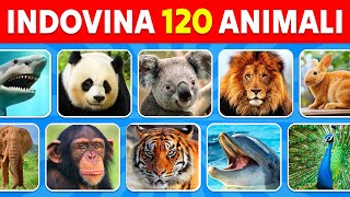 Indovina 120 Animali in 3 Secondi  Facile Medio Difficile Impossibile [upl. by Bertle]