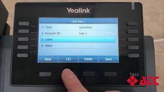 How To Set Up Speed Dials Yealink T46S Phone [upl. by Witkin41]