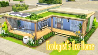 Ecologists Eco Home  The Sims 4 Speed Build  No CC [upl. by Latisha]