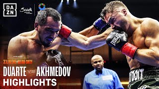 Riyadh Season Latino Night  Oscar Duarte vs Batyr Akhmedov Fight Highlights [upl. by Nelehyram]