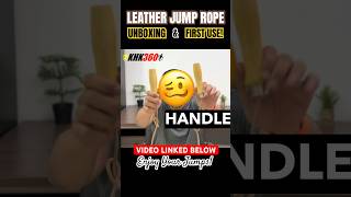 Boxer leather jump rope Unboxing and first use shorts [upl. by Waddle]