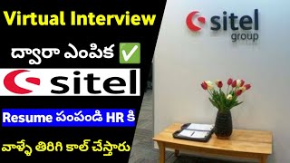 Resume పంపండి HR వాళ్ళే తిరిగి కాల్ చేస్తారు Sitel Group Company Jobs Latest  Sitel Company Jobs [upl. by Ettessil]