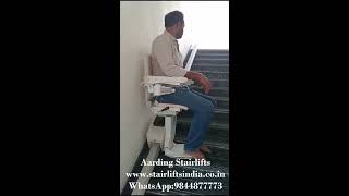 Aarding Straight Stairlift Installed For 1 Floor At Gottigere Bangalore [upl. by Eteragram]