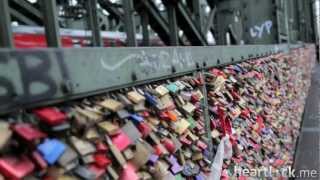 Thousands of love locks on Hohenzollern bridge [upl. by Chipman]