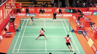 Riky WidiantoPuspita Richi D INA VS Kona TarunAshwini Ponnappa INA Djarum Indonesia Open 2012 [upl. by Nauq238]