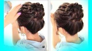 ★STARBURST BRAID BUN HAIRSTYLE  CUTE SCHOOL BRAIDS HAIRSTYLES [upl. by Ereveniug732]