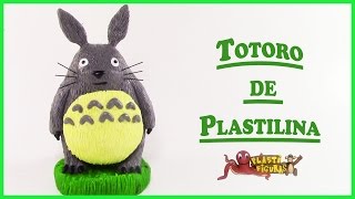 Como Hacer a Totoro de PlastilinaPorcelana FriaHow to Make Totoro with PlasticineClay [upl. by Winslow94]