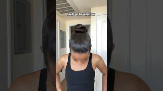 sleek bun tutorial 🫶🏽 [upl. by Asselam]