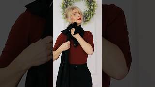 Von Schal zu Top Kreatives Styling Tutorial  Schal Binden Anleitung [upl. by Paderna]