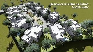 RésidenceLa colline du détroit 3D  Villas avec piscines à Tanger [upl. by Blackman]