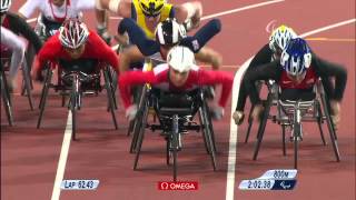 Athletics  Womens 1500m  T54 Final  London 2012 Paralympic Games [upl. by Enileuqkcaj]