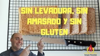 PAN DE TRIGO SARRACENO SIN GLUTEN SIN AMASADO Y SIN LEVADURA Escuela de panadería [upl. by Nevad]