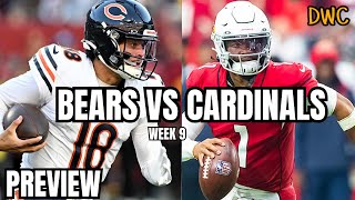 BEARS VS CARDINALS WEEK 9 PREVIEW  Need to Bounce Back [upl. by Nemzzaj]