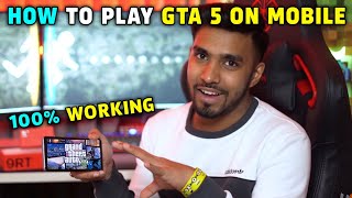 TECHNO GAMERZ HOW TO PLAY GTA 5 ON MOBILE  TECHNO GAMERZ  UJJWAL GAMER [upl. by Nahc760]