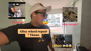 Alloy wheel bend repair in Thane📍 Best place for all types of alloy wheel repair  NEW BIKE [upl. by Ativet499]