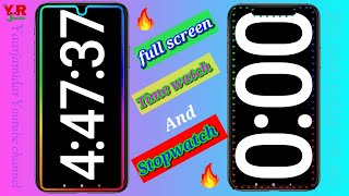 full screen stopwatch  full screen clock Giantstopwatch stopwatch review video [upl. by Grimaud]