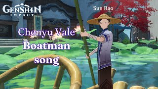 HD Chenyu Vale Boatman song  Sun Rao Version Genshin Impact [upl. by Odlopoel]