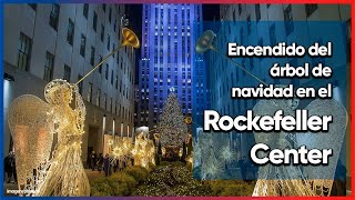 ¡Huele a navidad en Nueva York El árbol de navidad en el Rockefeller Center se ilumina [upl. by Amanda]