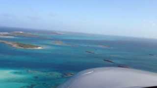 Diamond DA42VI Takeoff from Staniel Cay Bahamas [upl. by Holbrooke]