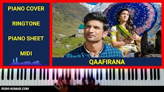 Qaafirana Piano Cover  Instrumental  Tutorial  Kedarnath  Ringtone  Hindi Song Keyboard [upl. by Kristen]