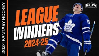 LEAGUE WINNERS  202425 Fantasy Hockey Draft Advice [upl. by Sasha]