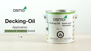 Osmo Decking Oil  Pressure Treated Wood [upl. by Joellen]