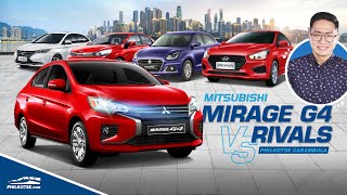 Mitsubishi Mirage G4 vs Rivals  Philkotse Carambola [upl. by Rossie]