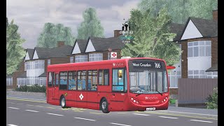 Roblox Croydon  Route 166 to West Croydon  Simulation Servers [upl. by Nauqal193]