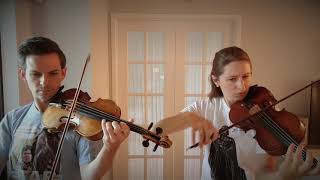 Star Wars Throne Room amp Title Credits Violin Duo [upl. by Tchao]