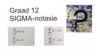 Sigma notasie Graad 12 Rye en reekse wiskdou [upl. by Ierbua544]