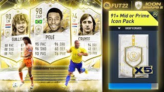 FIFA 22 Worlds First 91 Mid or Prime Icon Upgrade Packs [upl. by Putnem]