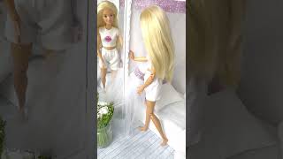 Barbie dollhouse Barbie morning Barbie bedroom Barbie diorama [upl. by Forras]