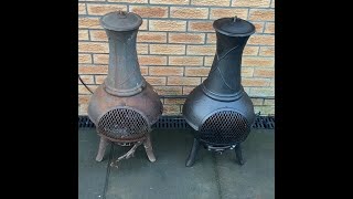 Rusty Scrap Chiminea  Restoration [upl. by Debbie]