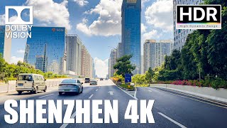 Driving in Shenzhen China Longhua District to City Center  4K HDR [upl. by Bartolomeo]