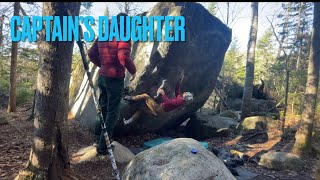 ⭐️ Captain’s Daughter V7 ✅ VALDAVID 🇨🇦 Secteur La Rustique 🪵 Bouldering 🪨 [upl. by Mirisola]