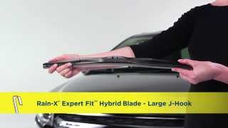 RainX® Expert Fit™ Hybrid Wiper Blade Installation  Large J m5 [upl. by Hardden356]