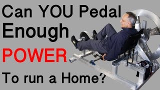 Can you Pedal Enough Energy to run a Home [upl. by Milone888]